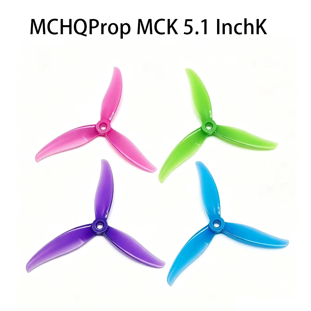 HQProp MCK 5.1-inch Tri-Blade Propeller for RC Drone Racing Accessories (CW/CCW) 2/4 Pairs
HQProp MCK 5.1-inch Tri-Blade Propeller for RC Drone Racing Accessories (CW/CCW) 2/4 Pairs