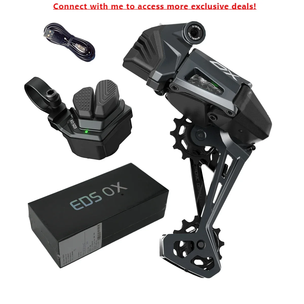 WheelTop EDS OX 2.0 Electronic Derailleur System Wireless Mountain Bike Gear Shifting
WheelTop EDS OX 2.0 Electronic Derailleur System Wireless Mountain Bike Gear Shifting