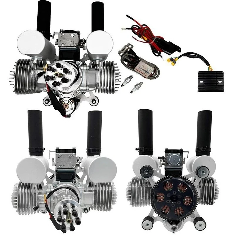 Drone twin cylinder air cooled engine
Drone twin cylinder air cooled engine