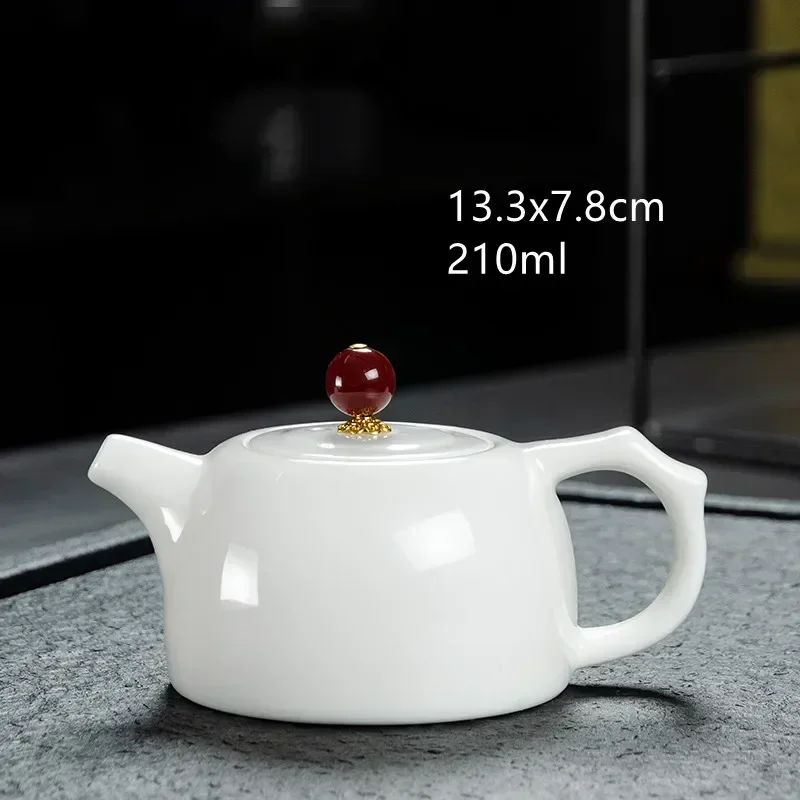 Guanyin Puer Tea Ceremony Gifts Chinese Suet Jade White Porcelain Xi Shi Teapot Household Kettle Handmade Ceramics Tea Set Tie
Guanyin Puer Tea Ceremony Gifts Chinese Suet Jade White Porcelain Xi Shi Teapot Household Kettle Handmade Ceramics Tea Set Tie