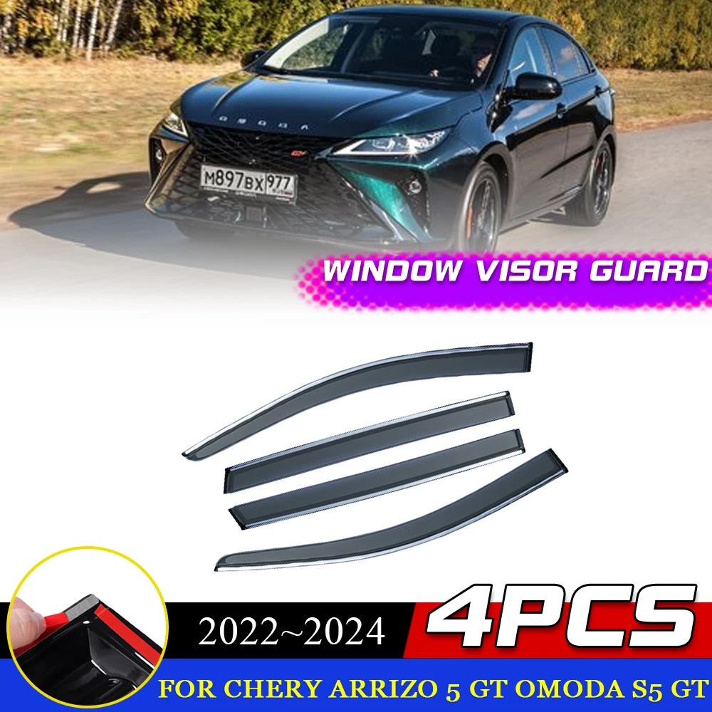 Windows Visor for Chery Arrizo 5 GT Omoda S5 GT 2022~2024 Vent Door Wind Rain Eyebrow Smoke Deflector Cover Sticker Accessories
Windows Visor for Chery Arrizo 5 GT Omoda S5 GT 2022~2024 Vent Door Wind Rain Eyebrow Smoke Deflector Cover Sticker Accessories