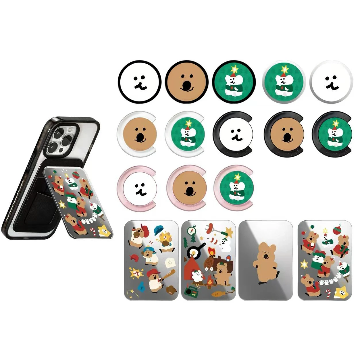 Christmas Bear Cartoon Magnetic Phone Grip Phone Stand for IPhone Holder Mount Support for Galaxy Mobile Phone Accessories
Christmas Bear Cartoon Magnetic Phone Grip Phone Stand for IPhone Holder Mount Support for Galaxy Mobile Phone Accessories