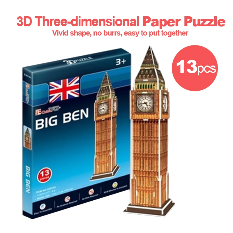 3d пазл Лондон Биг-Бен, бумажная модель, сделай сам, креативный подарок ручной работы, детские развивающие игрушки, стандартная версия T2
3d пазл Лондон Биг-Бен, бумажная модель, сделай сам, креативный подарок ручной работы, детские развивающие игрушки, стандартная версия T2