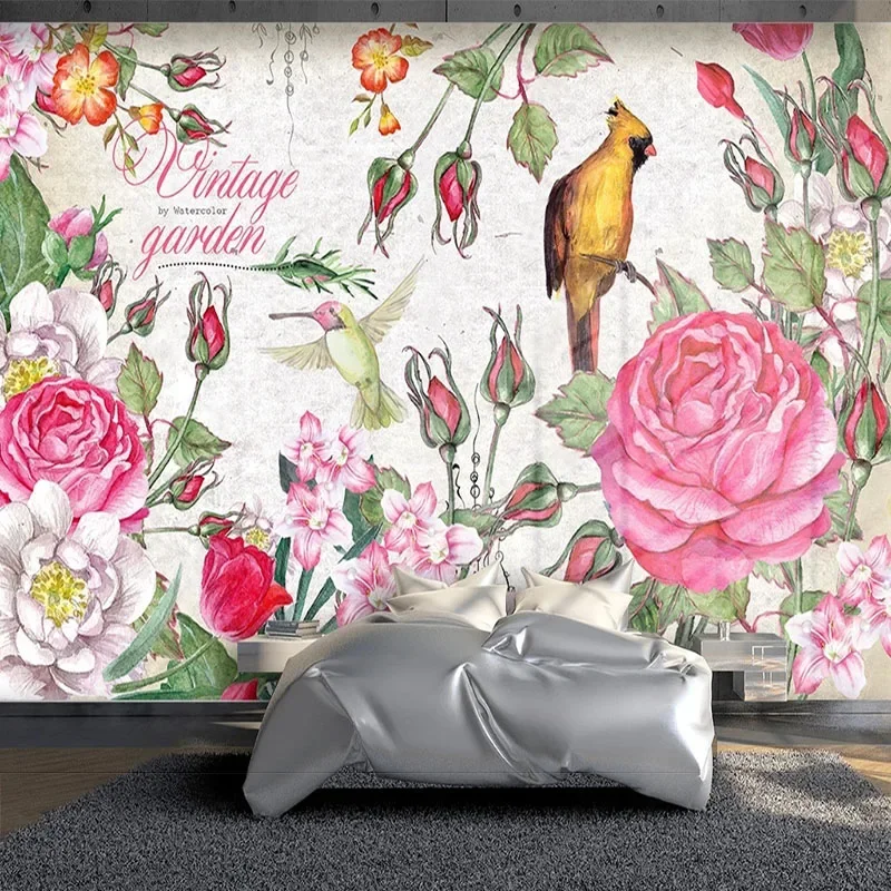 Custom 3D European-Style Retro Hand-Painted Flowers And Birds Rich And Blossoming Background Wall Mural Papel De Parede Tapety
Custom 3D European-Style Retro Hand-Painted Flowers And Birds Rich And Blossoming Background Wall Mural Papel De Parede Tapety
