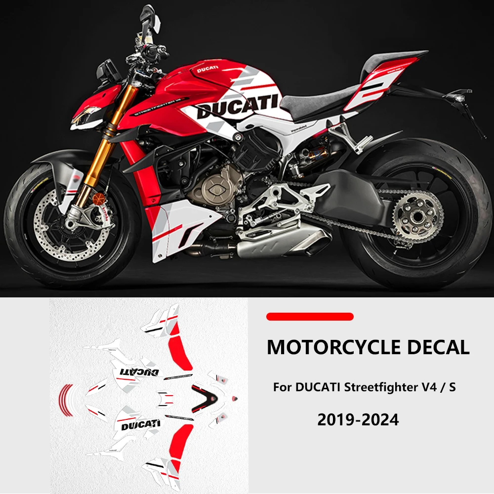 Подходит для DUCATI Streetfighter V4 V4S 2019-2024, наклейки на все тело мотоцикла, украшения для тела, цветные наклейки, защитная пленка
Подходит для DUCATI Streetfighter V4 V4S 2019-2024, наклейки на все тело мотоцикла, украшения для тела, цветные наклейки, защитная пленка