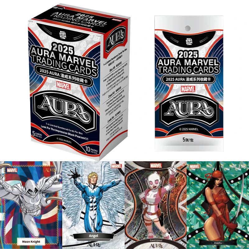 KAKAWOW Genuine 2025 AURA Marvel Impression Series Trading Cards Spider-Man Iron Man Game Collection Cards Toys Gifts
KAKAWOW Genuine 2025 AURA Marvel Impression Series Trading Cards Spider-Man Iron Man Game Collection Cards Toys Gifts