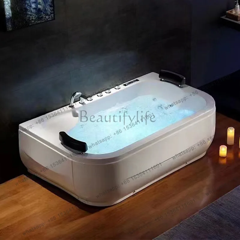 Double Jacuzzi Multifunctional Constant Temperature Colorful Light Bath Villa B & B Hotel Bath Smart
Double Jacuzzi Multifunctional Constant Temperature Colorful Light Bath Villa B & B Hotel Bath Smart