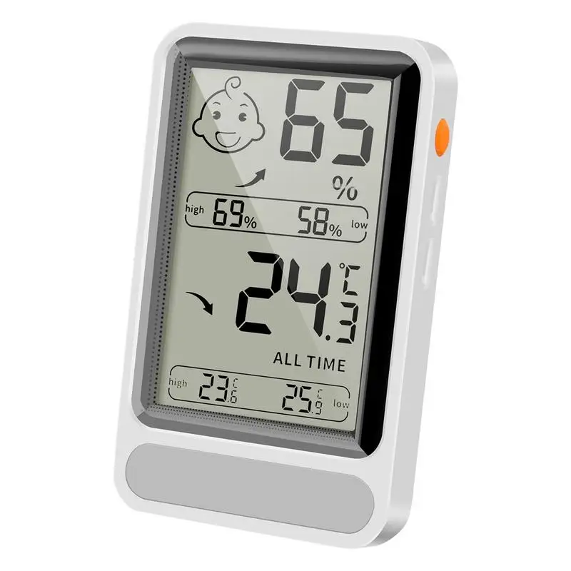 Temperature and Humidity Monitor Compact Digital Humidity Sensor Large Screen Automatic Backlight Hygrometer Wireless Baby Room
Temperature and Humidity Monitor Compact Digital Humidity Sensor Large Screen Automatic Backlight Hygrometer Wireless Baby Room