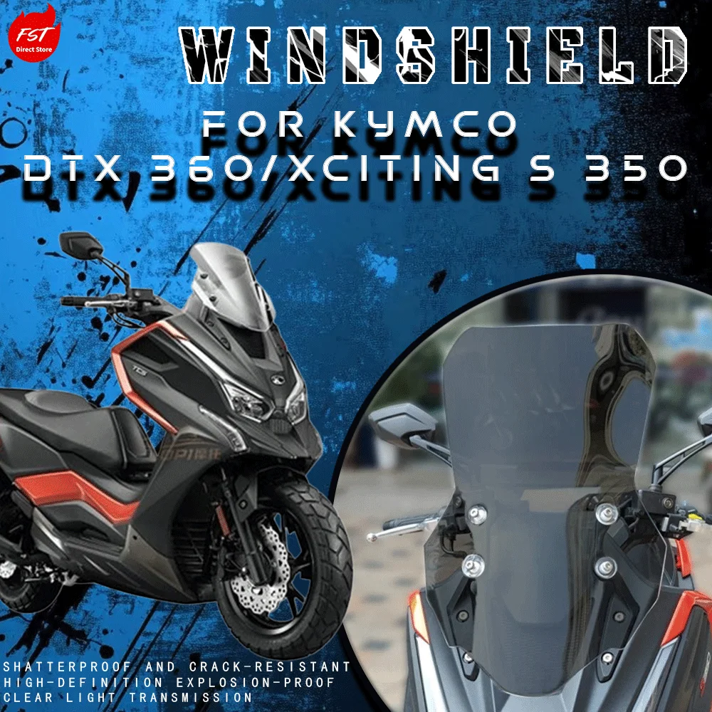 New Enlarged & Widened Windshield Front Wind Deflector for KYMCO Xciting S350 & DTX360 Modified
New Enlarged & Widened Windshield Front Wind Deflector for KYMCO Xciting S350 & DTX360 Modified