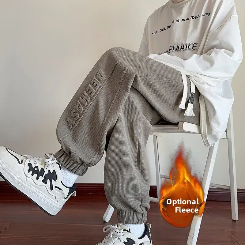 American Sle Loose Fit Sport Pants Thiened Fce Steel Stamp Lettering Casual Trousers Autumn Winter Polyester Fiber
American Sle Loose Fit Sport Pants Thiened Fce Steel Stamp Lettering Casual Trousers Autumn Winter Polyester Fiber