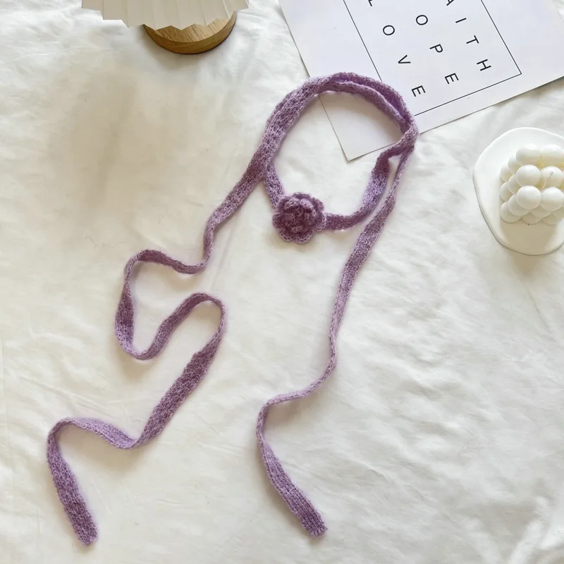 Нишевый трехмерный вязаный крючком шарф ручной работы с розой, модная одежда для горячих девушек, тонкий узкий длинный шарф
Нишевый трехмерный вязаный крючком шарф ручной работы с розой, модная одежда для горячих девушек, тонкий узкий длинный шарф