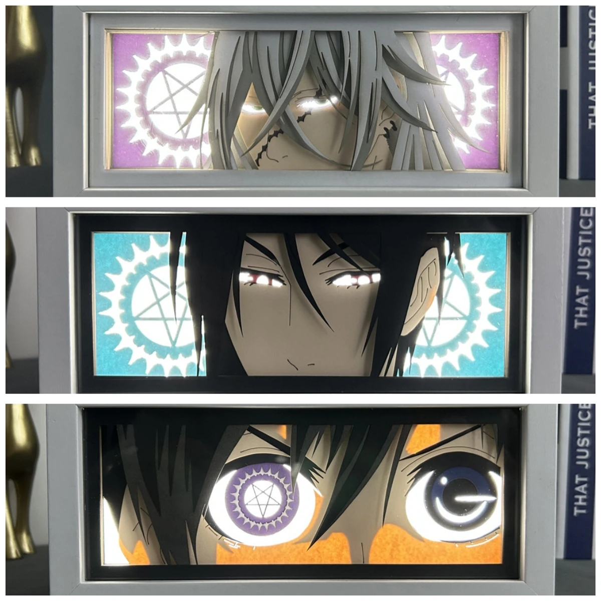 Anime Figures Light Box Black Butler Eye Face Lamp For Bedroom Decoration 3d Paper Cut Diy Table Desk Lamp Manga Decor For Room
Anime Figures Light Box Black Butler Eye Face Lamp For Bedroom Decoration 3d Paper Cut Diy Table Desk Lamp Manga Decor For Room