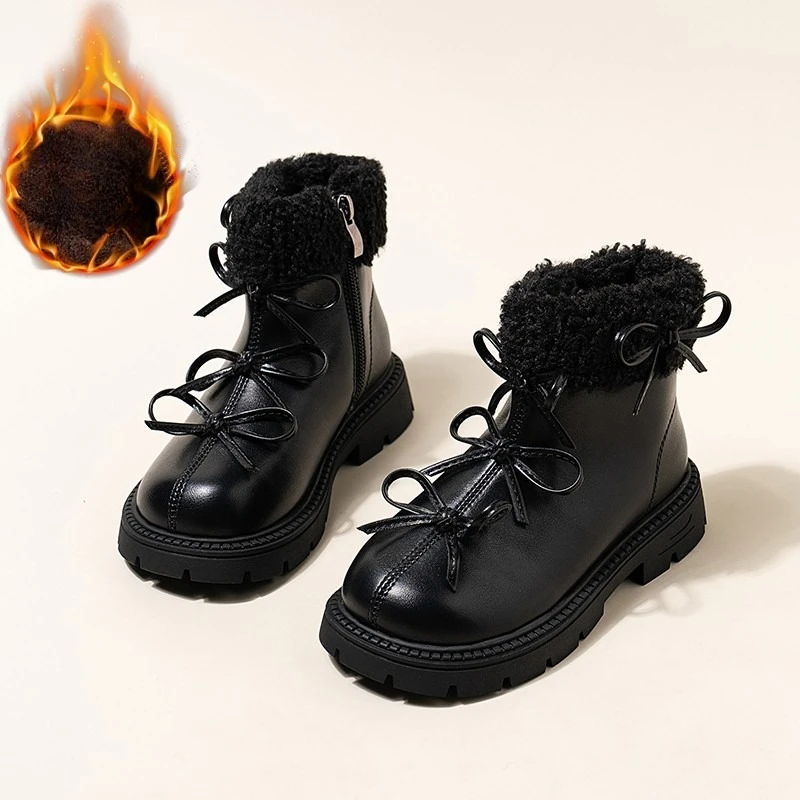 Girls Princess Boots Suede for Winter Kids Short Boots Simple Bows 2025 Brand New Children Leather Boots Round Toes Side Zipper
Girls Princess Boots Suede for Winter Kids Short Boots Simple Bows 2025 Brand New Children Leather Boots Round Toes Side Zipper