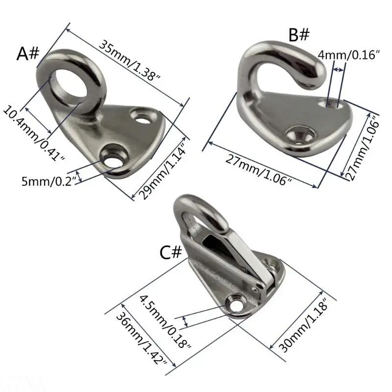 G7NA 5 Pack Stainless Steel Hook Spring Hook Attach Rope Marine Fending Hooks Marine Hardware Boats Accessories
G7NA 5 Pack Stainless Steel Hook Spring Hook Attach Rope Marine Fending Hooks Marine Hardware Boats Accessories