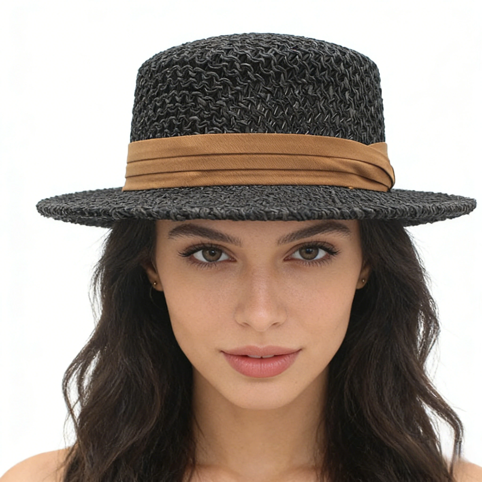 Women Straw Boater Hat Summer Beach Sun Hat Wide Brim Fedora Panama Hat with Ribbon Band
Women Straw Boater Hat Summer Beach Sun Hat Wide Brim Fedora Panama Hat with Ribbon Band
