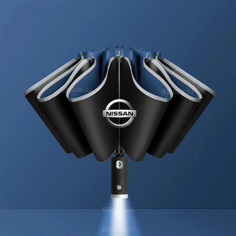 Nissan Qashqai Juke X-Trail Patrol Note Leaf Altima Maxima Murano Car Led Light Automatic Folding Windproof Sunshade Umbrella
Nissan Qashqai Juke X-Trail Patrol Note Leaf Altima Maxima Murano Car Led Light Automatic Folding Windproof Sunshade Umbrella
