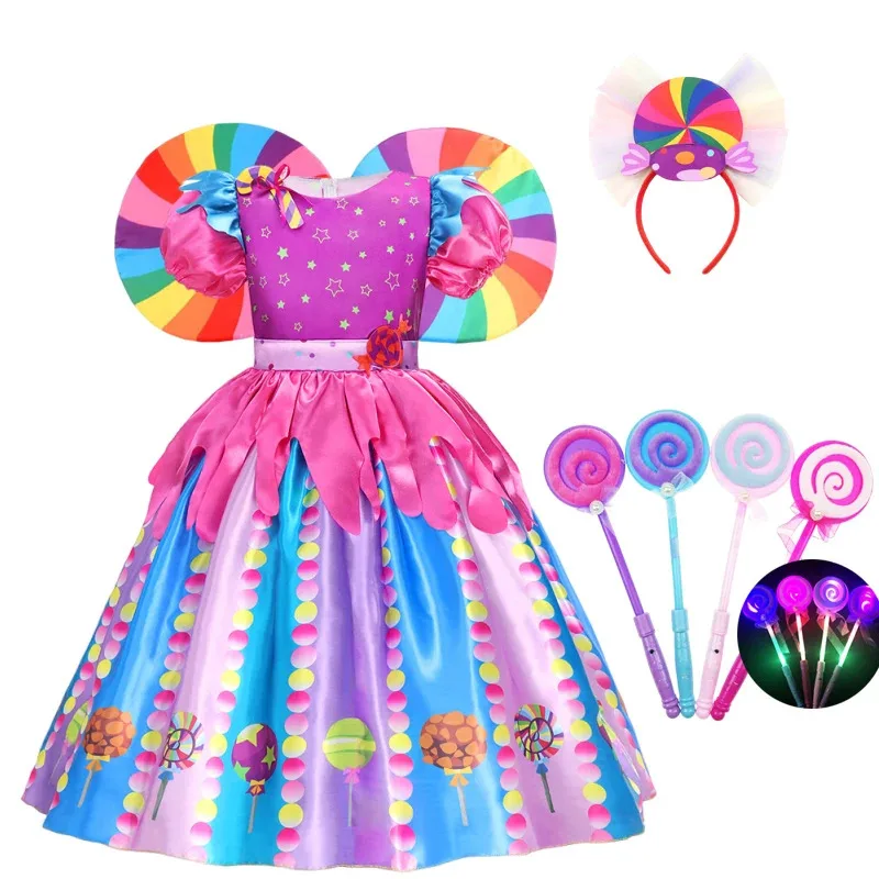 2025 New Purim Rainbow Lollipop Candy Dress Girls Birthday Party Costumes Candy Princess Dress Fancy Dress Christmas Suit
2025 New Purim Rainbow Lollipop Candy Dress Girls Birthday Party Costumes Candy Princess Dress Fancy Dress Christmas Suit