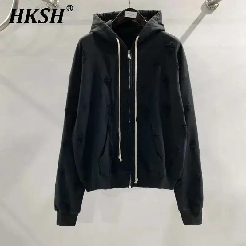 HKSH Spring Autumn New Men's Tide Dark Cat Whiskers Damaged Zipper Hoodie Coat Fleece Zipper Punk Fashion Chic Sweatshirt HK0795
HKSH Spring Autumn New Men's Tide Dark Cat Whiskers Damaged Zipper Hoodie Coat Fleece Zipper Punk Fashion Chic Sweatshirt HK0795