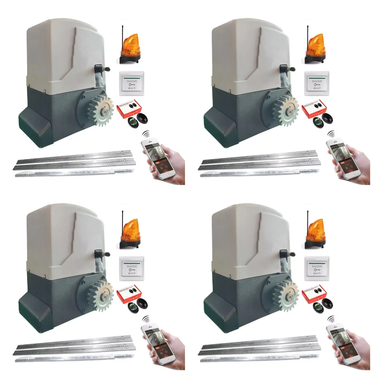 Hot selling:Max Gate Weight 1200kg Remote AC Motor Automatic Sliding Gate Opener with Gear Rack/light/sensor Full Kit
Hot selling:Max Gate Weight 1200kg Remote AC Motor Automatic Sliding Gate Opener with Gear Rack/light/sensor Full Kit