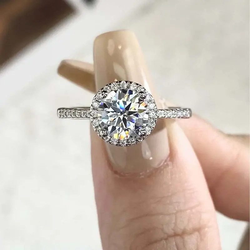 DWJ 1CT Rrond Real Moissanite Diamond Rings For Women Real 925 Sterling Silver High Quality Daily Wear Luxury Fine Jewelry
DWJ 1CT Rrond Real Moissanite Diamond Rings For Women Real 925 Sterling Silver High Quality Daily Wear Luxury Fine Jewelry