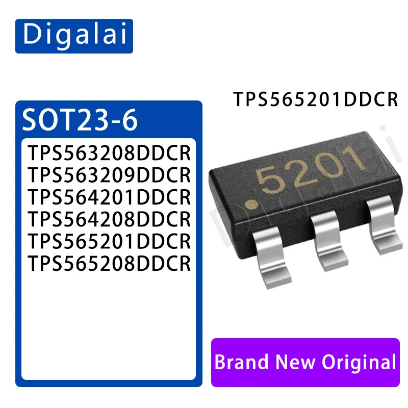 100%New original 10pcs TPS565201DDCR TPS565208 TPS564201 TPS564208 TPS563208 TPS563209DDCR SOT-23 power supply chip-6
100%New original 10pcs TPS565201DDCR TPS565208 TPS564201 TPS564208 TPS563208 TPS563209DDCR SOT-23 power supply chip-6
