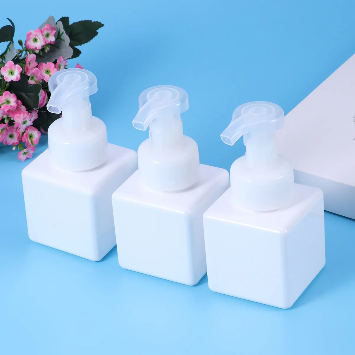 3Pcs 250Ml Square Plastic Foaming Bottle Pump Dispenser for Travel Bathroom Bedroom Refillable Lotion Shampoo Liquid Soap
3Pcs 250Ml Square Plastic Foaming Bottle Pump Dispenser for Travel Bathroom Bedroom Refillable Lotion Shampoo Liquid Soap
