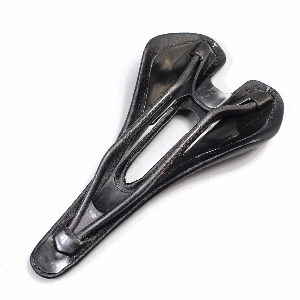 1pc Lightweight Bike Saddle Comfortable Hollow Seat with Gel Base & Carbon Fiber Rails for Road Mountain Bicycle 270*140mm
1pc Lightweight Bike Saddle Comfortable Hollow Seat with Gel Base & Carbon Fiber Rails for Road Mountain Bicycle 270*140mm