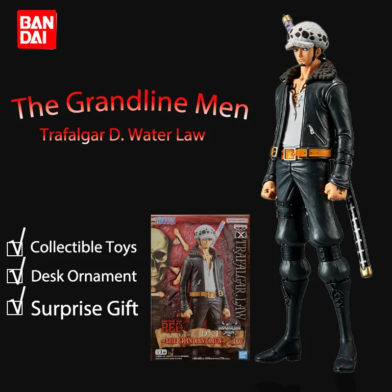 Bandai Banpresto One Piece Film Red DXF The Grandline Men Vol.10 Trafalgar Law Figure Collectible Model Desktop Ornament Gifts
Bandai Banpresto One Piece Film Red DXF The Grandline Men Vol.10 Trafalgar Law Figure Collectible Model Desktop Ornament Gifts