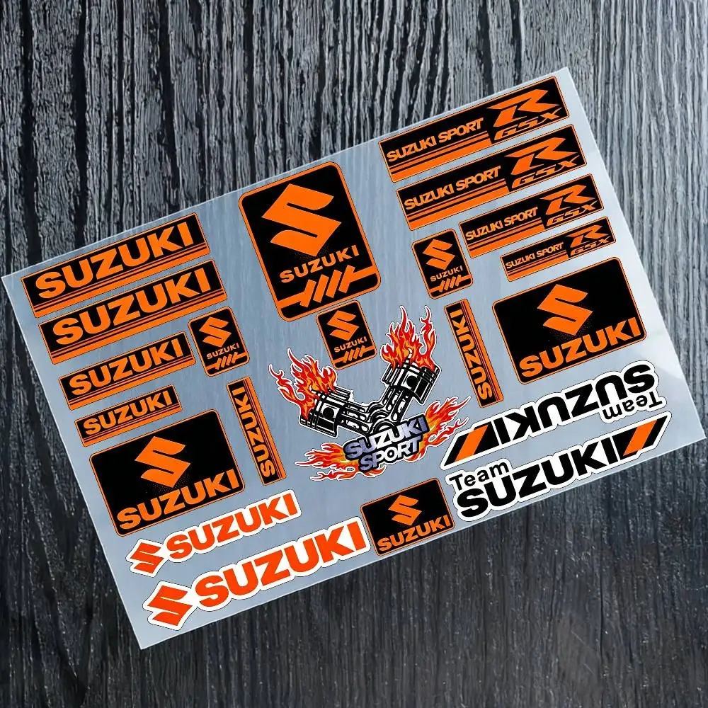 For SUZUKI Motorcycle Reflective Stickers Waterproof Decals For Helmet Scooter Fuel Tank Toolbox Racing
For SUZUKI Motorcycle Reflective Stickers Waterproof Decals For Helmet Scooter Fuel Tank Toolbox Racing