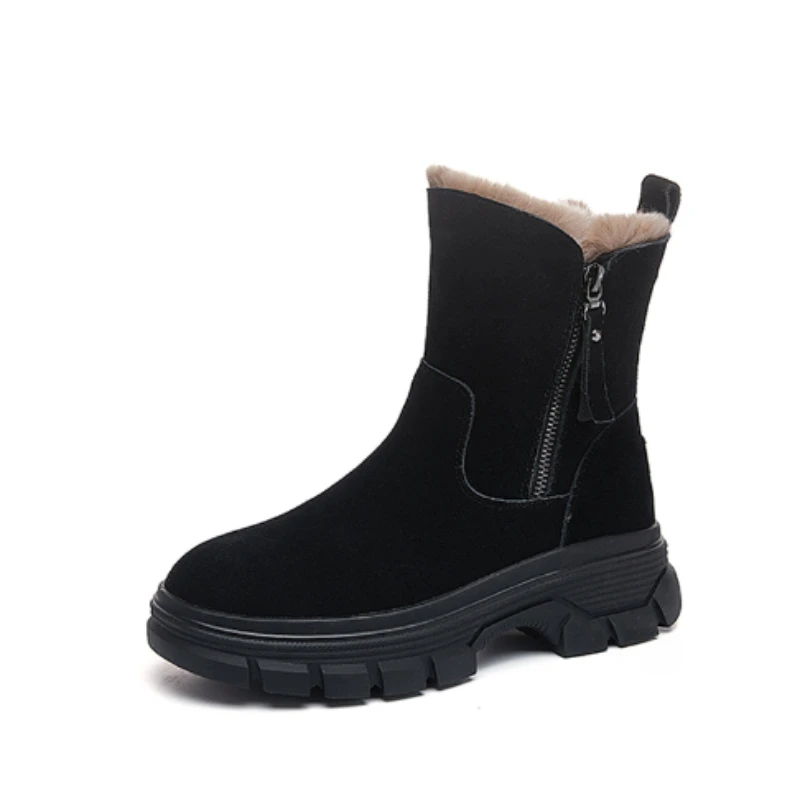 2024 Women Snow Boots Autumn/Winter New Solid Color Plush Zipper Thick Bottom Anti Slip Warm Cold Proof Cotton Shoes Snow Boots
2024 Women Snow Boots Autumn/Winter New Solid Color Plush Zipper Thick Bottom Anti Slip Warm Cold Proof Cotton Shoes Snow Boots