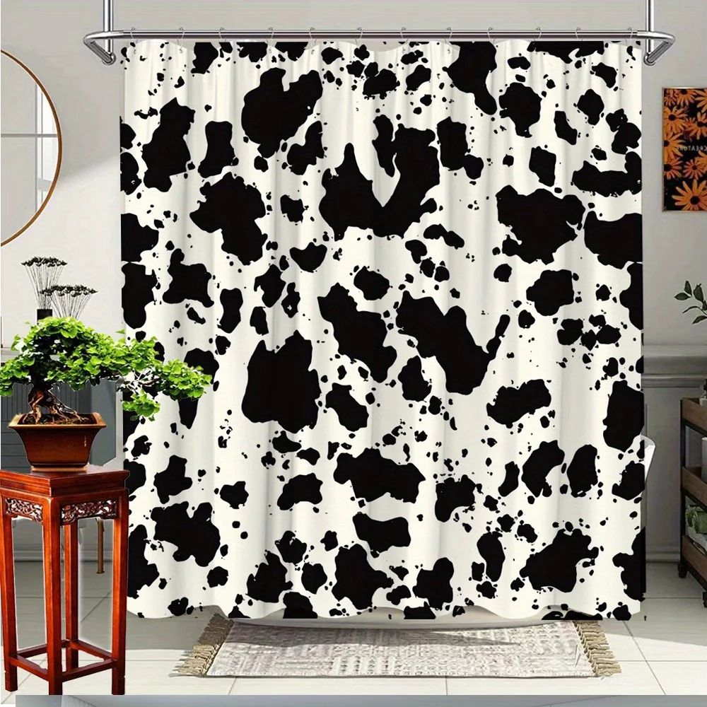 1 шт. Занавеска для душа с забавным принтом коровы для украшения ванной комнаты, полиэфирная ткань, наслаждайтесь всплеск стиля с уникальным дизайном, в комплект входит
1 шт. Занавеска для душа с забавным принтом коровы для украшения ванной комнаты, полиэфирная ткань, наслаждайтесь всплеск стиля с уникальным дизайном, в комплект входит