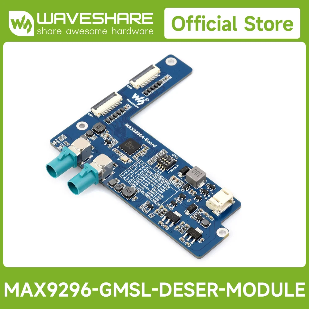Waveshare 2-Ch GMSL Camera Adapter Board for Raspberry Pi 5/ Jetson Orin Nano, Equipped With MAX9296A Deserializer, High-Speed
Waveshare 2-Ch GMSL Camera Adapter Board for Raspberry Pi 5/ Jetson Orin Nano, Equipped With MAX9296A Deserializer, High-Speed