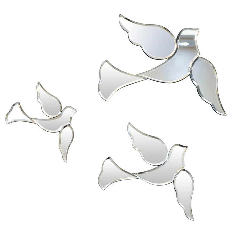 Personalized and creative birds and doves mirror home jewelry decoration background wall entrance decoration
Personalized and creative birds and doves mirror home jewelry decoration background wall entrance decoration