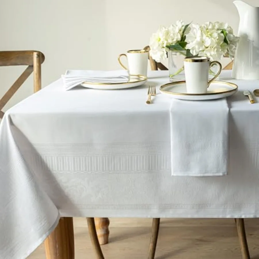 Matera Heavyweight Easy Care Fabric Tablecloth, Everyday, Parties, Weddings and Formal Holiday Table Cloth Rectangular
Matera Heavyweight Easy Care Fabric Tablecloth, Everyday, Parties, Weddings and Formal Holiday Table Cloth Rectangular