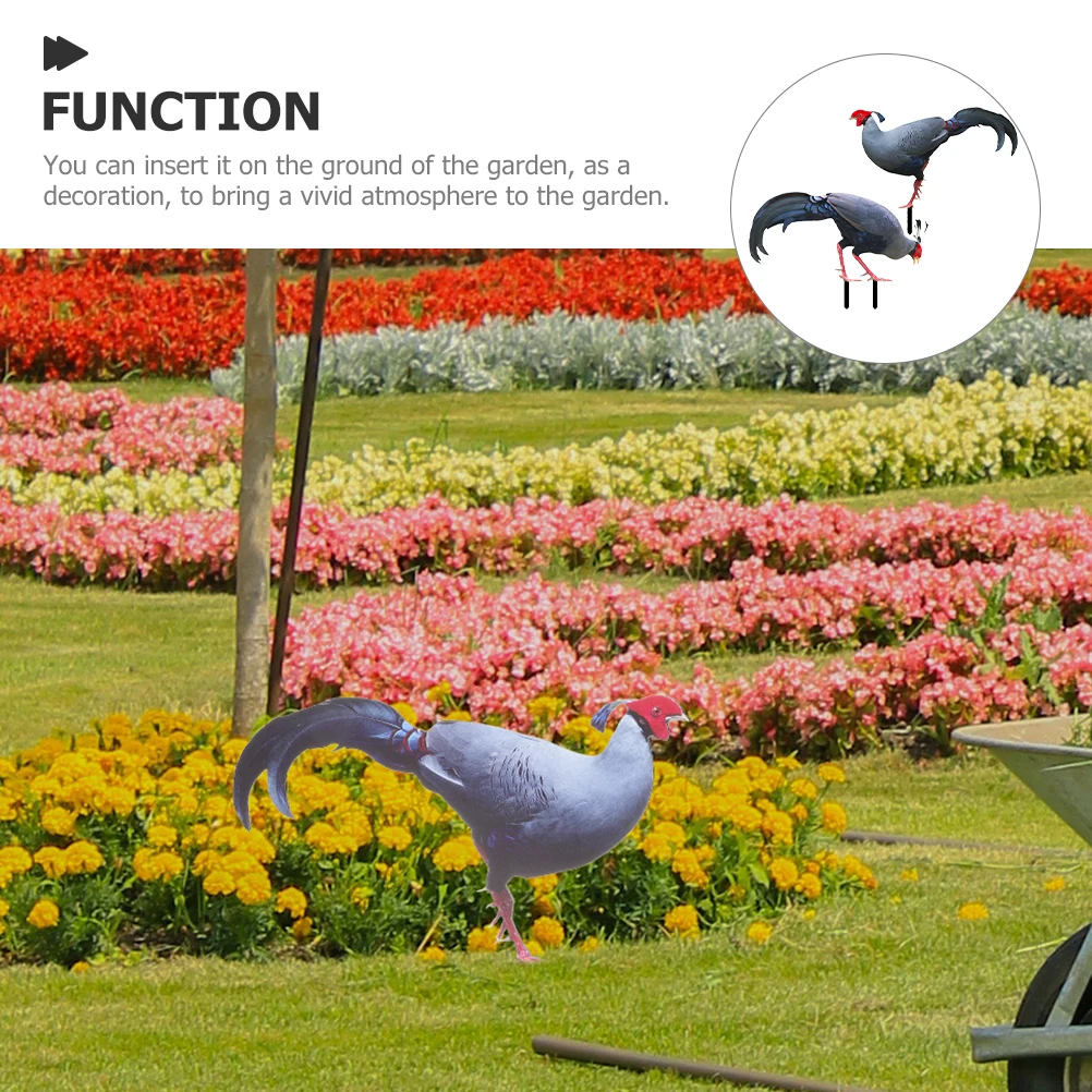 2Pcs Yard Pheasant Stake Acrylic Garden Simulation Chicken Insert Outdoor Lawn Decoration Garden Pheasant Stake
2Pcs Yard Pheasant Stake Acrylic Garden Simulation Chicken Insert Outdoor Lawn Decoration Garden Pheasant Stake