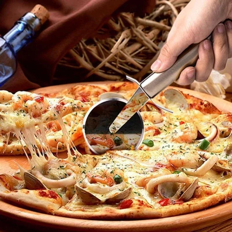 Stainless Steel Pizza Single Wheel Cut Tools Diameter 6.5CM Household Pizza Knife Cake Tools Wheel Use For Waffle Cookies Baking
Stainless Steel Pizza Single Wheel Cut Tools Diameter 6.5CM Household Pizza Knife Cake Tools Wheel Use For Waffle Cookies Baking