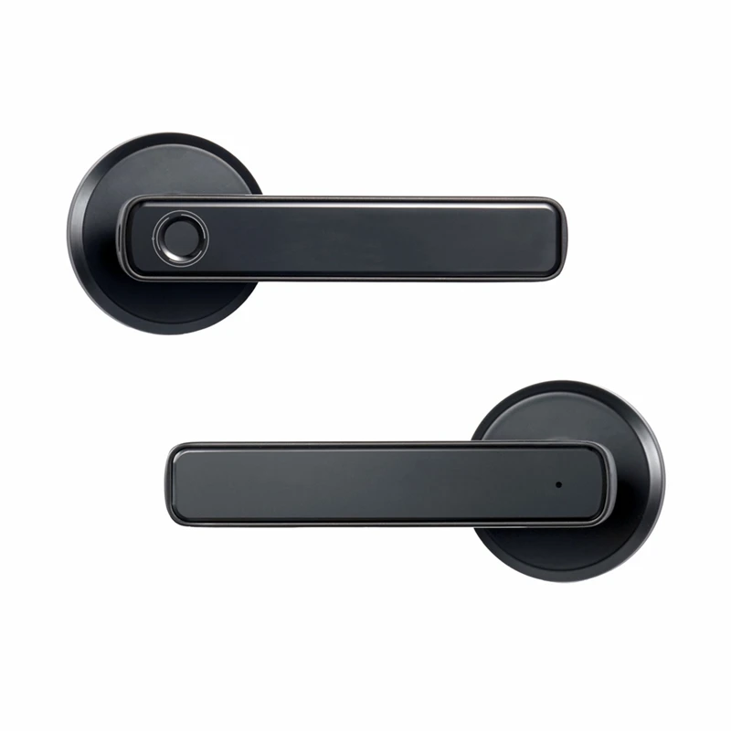 Дверной смарт-замок со сканером отпечатков пальцев, электронный черный замок с паролем для спальни, дома, отеля, квартиры