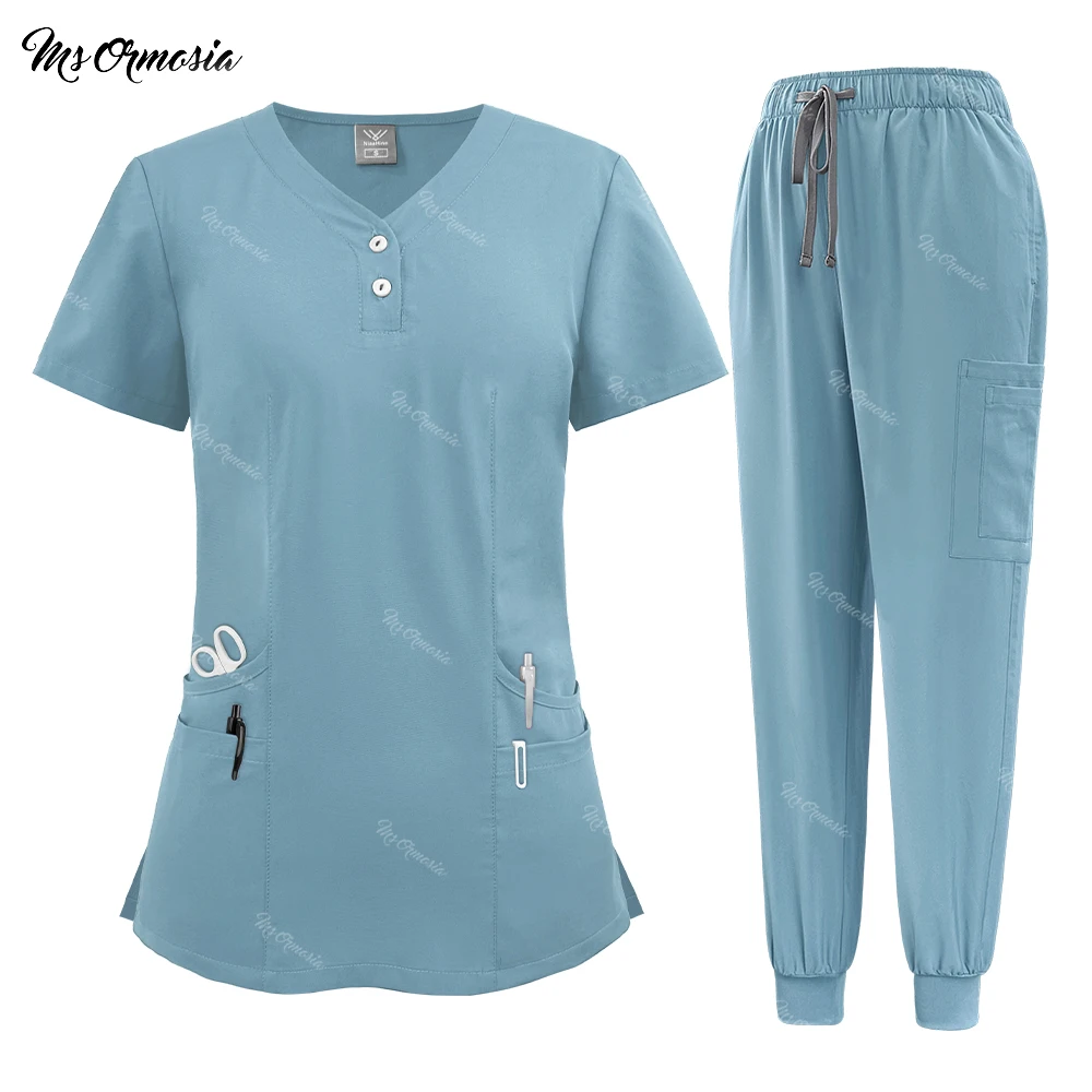 New Design Stretch Soft Surgical Uniforms Hospital Scrubs Sets Medical Nursing Clothes Nurse Uniforms Women Spa Beauty Work Suit
New Design Stretch Soft Surgical Uniforms Hospital Scrubs Sets Medical Nursing Clothes Nurse Uniforms Women Spa Beauty Work Suit