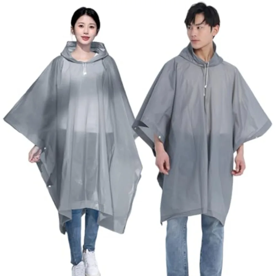 Rain Ponchos for Adults 2 Pack,Reusable EVA Rain Poncho Portable Rain Coats for Men and Women Waterproof with Hood
Rain Ponchos for Adults 2 Pack,Reusable EVA Rain Poncho Portable Rain Coats for Men and Women Waterproof with Hood