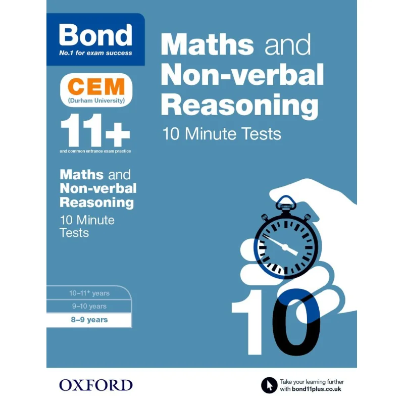 BOND 11 CEM MATHS NVR 10M TESTS 89 Bond 11 Oxford University Press 9780192746849 Книга
BOND 11 CEM MATHS NVR 10M TESTS 89 Bond 11 Oxford University Press 9780192746849 Книга