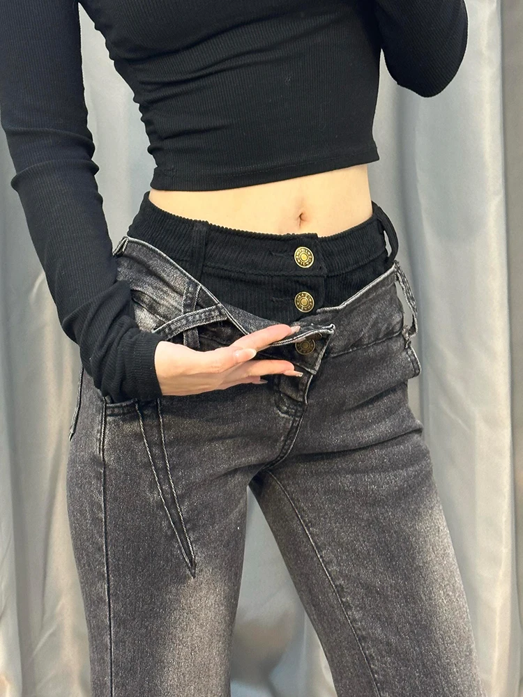 Retro Washed American Hot Girl Design Patchwork Flared Jeans Women Summer 2026 Slimming Floor-Length Pants Low Waist
Retro Washed American Hot Girl Design Patchwork Flared Jeans Women Summer 2026 Slimming Floor-Length Pants Low Waist