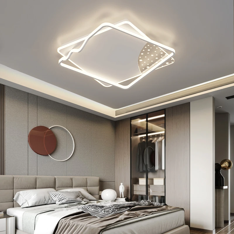 Nordic modern LED ceiling lamp living room dining home deco study bedroom lights ceiling chandelier square ceiling light fixture
Nordic modern LED ceiling lamp living room dining home deco study bedroom lights ceiling chandelier square ceiling light fixture
