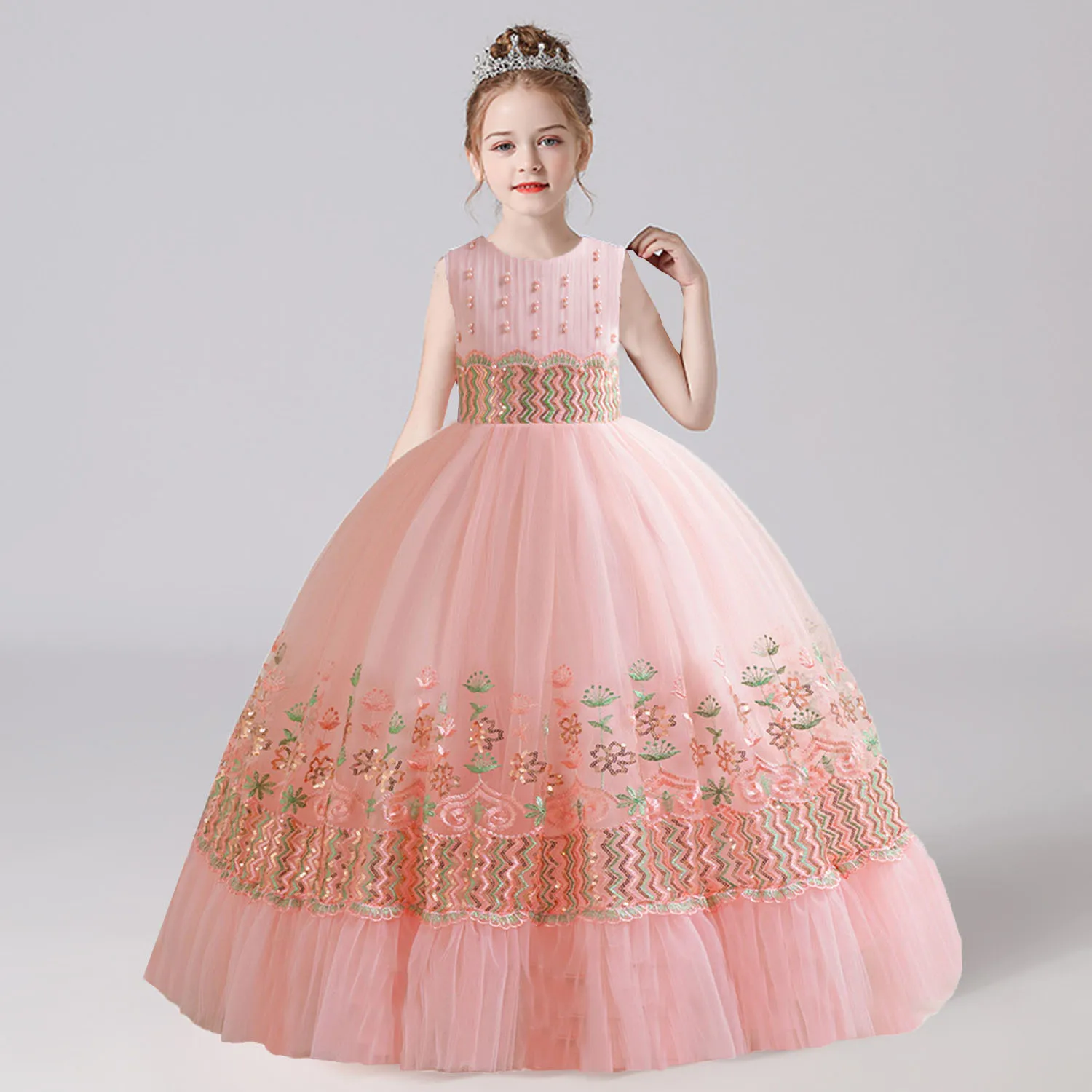 Little Big Girls Pearls Embroidered Appliqued Flower Girl Birthday Party Pageant Formal Dress
Little Big Girls Pearls Embroidered Appliqued Flower Girl Birthday Party Pageant Formal Dress