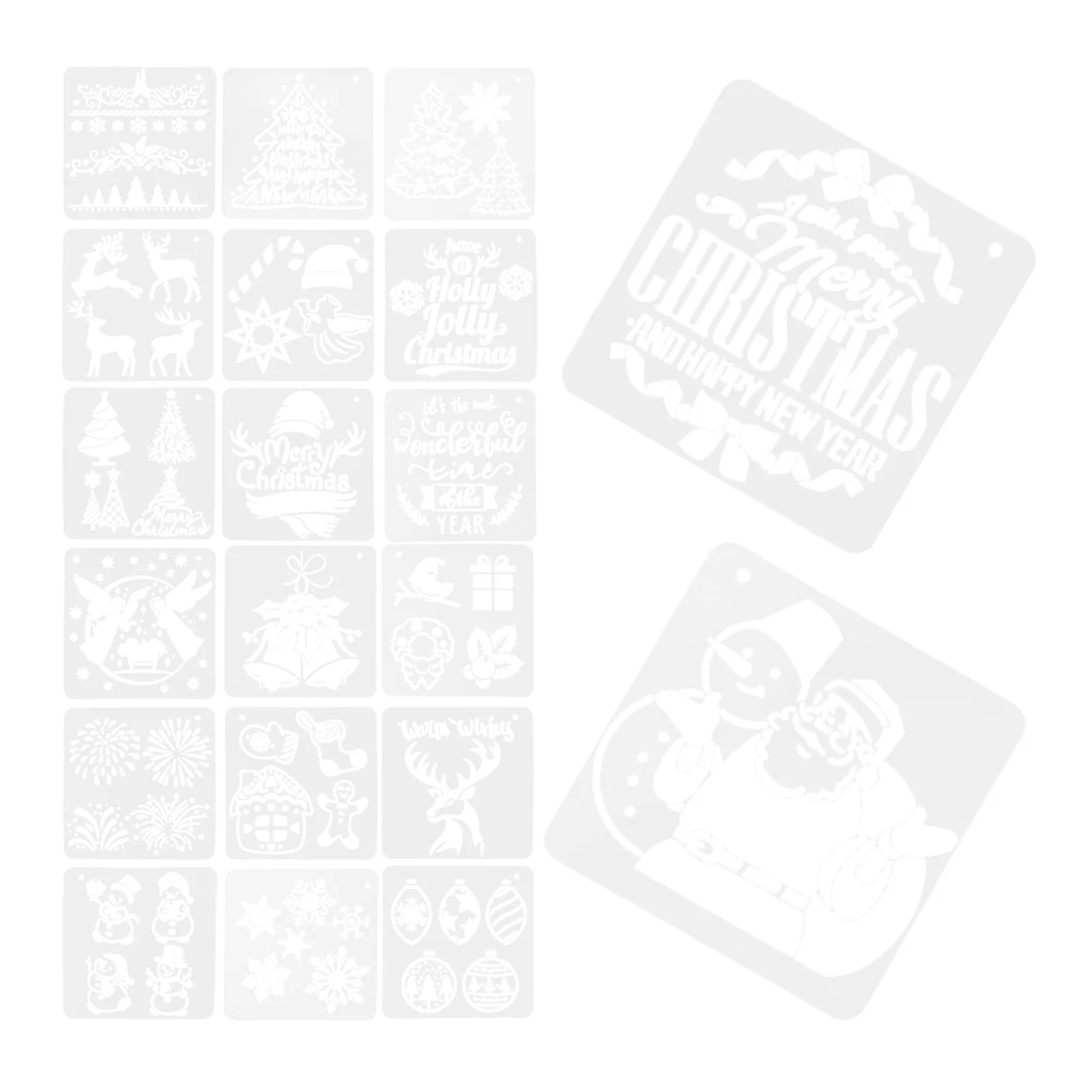 20 Pcs Christmas Drawing Template Tool Reusable Stencils for Painting Craft Spray Projects School Assignments Holiday
20 Pcs Christmas Drawing Template Tool Reusable Stencils for Painting Craft Spray Projects School Assignments Holiday
