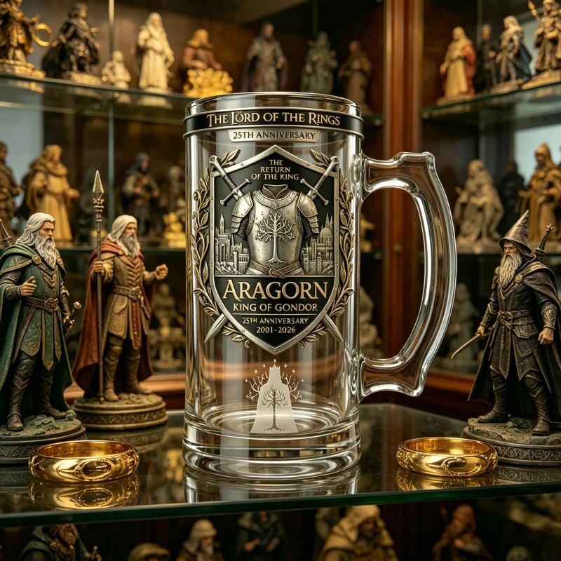 The Lord of the Rings 25th Anniversary, King of Aragon Gondor Embossed Beer Cup Collection Glass
The Lord of the Rings 25th Anniversary, King of Aragon Gondor Embossed Beer Cup Collection Glass