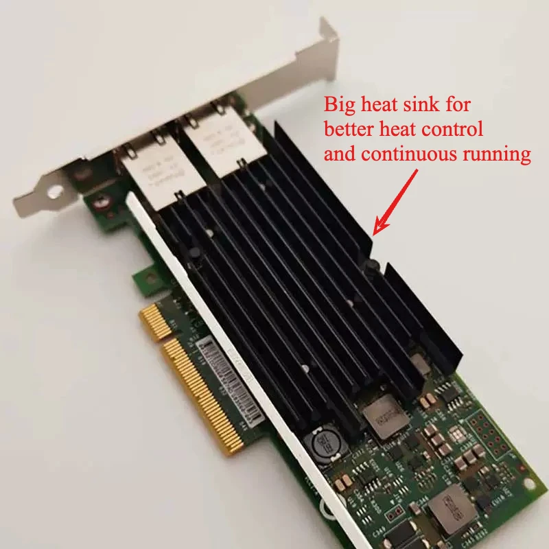 Original for Intel X540-T2 PCIe x8 Dual RJ45 10Gbps Port Ethernet Network Card X540T2G1P5 for Server Nas Desktop, good condition
Original for Intel X540-T2 PCIe x8 Dual RJ45 10Gbps Port Ethernet Network Card X540T2G1P5 for Server Nas Desktop, good condition