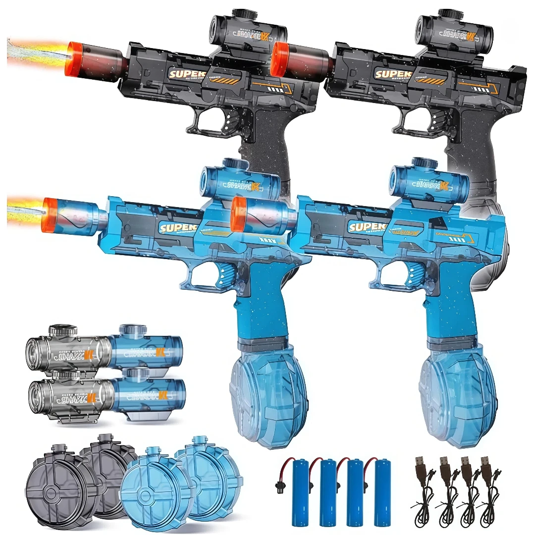 4PCS Electric Water Gun, Automatic Squirt Guns with Long Range with Large Capacity, Water Blasters for Outdoor Summer
4PCS Electric Water Gun, Automatic Squirt Guns with Long Range with Large Capacity, Water Blasters for Outdoor Summer