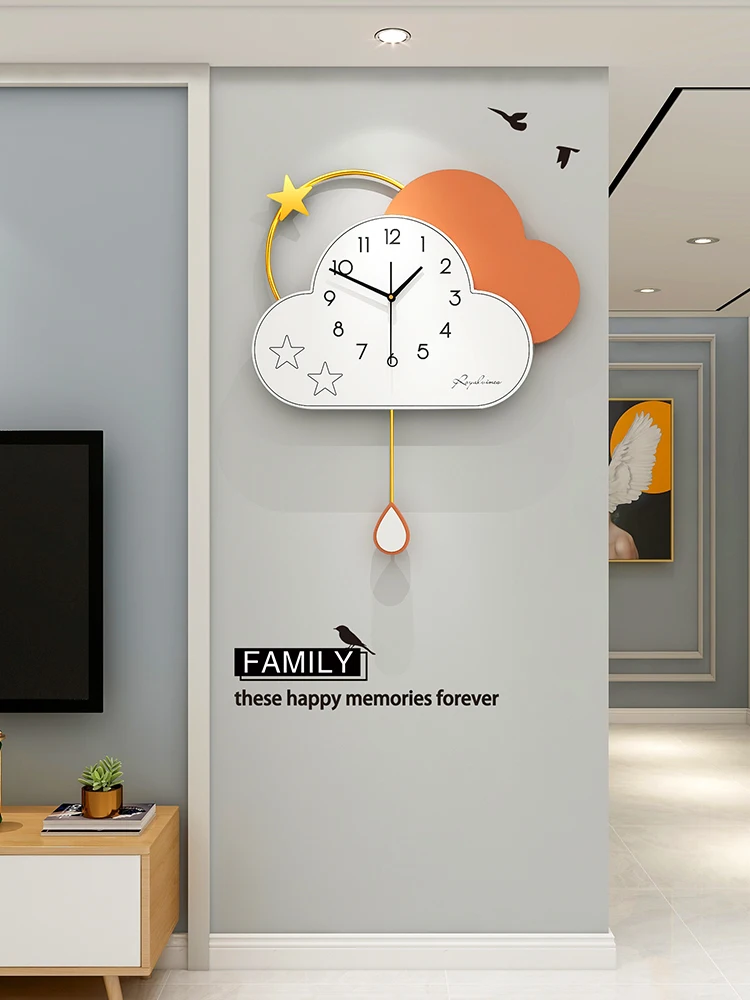 Wall Clock Punch-free Dining Room Living Room Clock Decorative Painting Modern Silent Clock Background Wall Clock
Wall Clock Punch-free Dining Room Living Room Clock Decorative Painting Modern Silent Clock Background Wall Clock