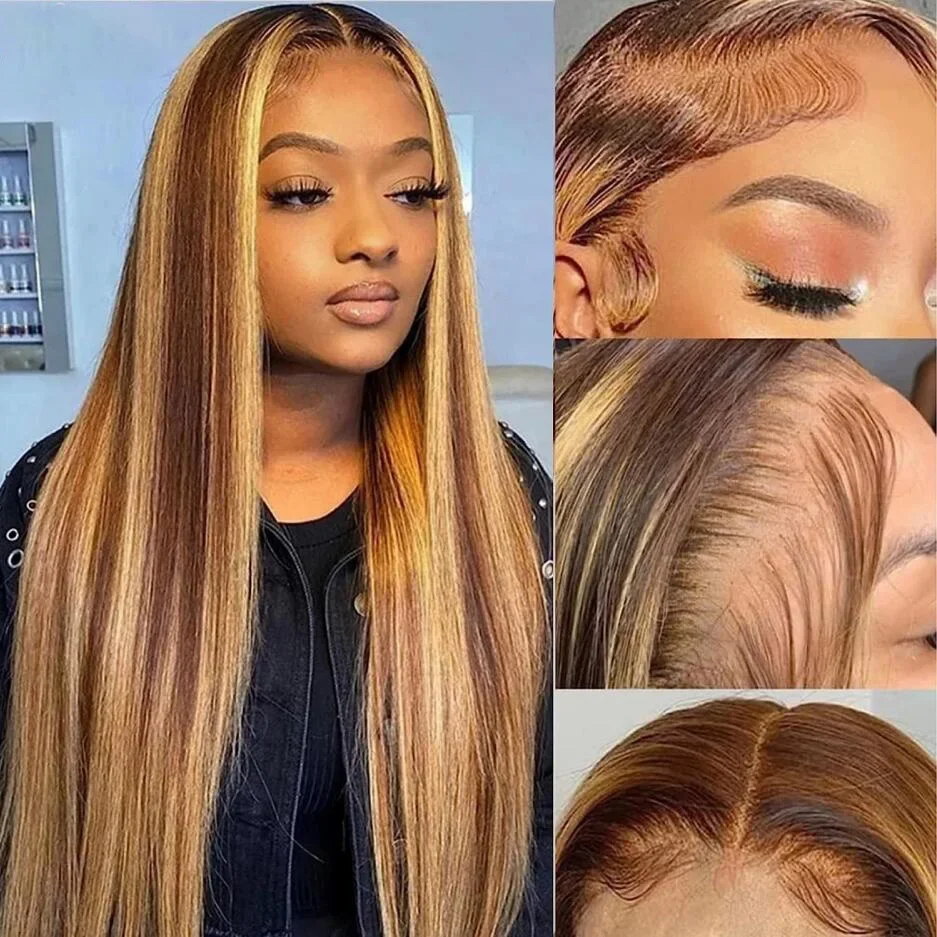 26Inch 180%Density Highlight Blond Straight Lace Front Wigs For Women Baby Hair Synthetic High temperature Fiber Daily Wear Wigs
26Inch 180%Density Highlight Blond Straight Lace Front Wigs For Women Baby Hair Synthetic High temperature Fiber Daily Wear Wigs