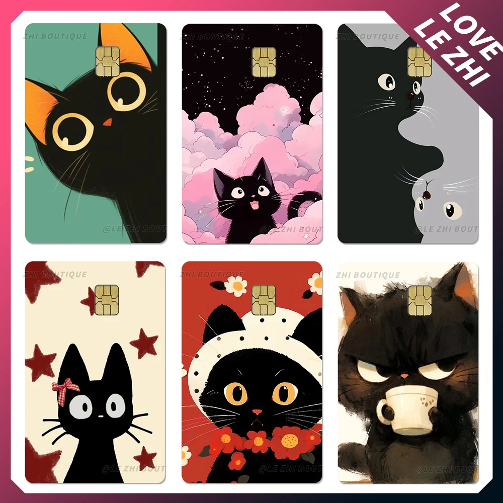 Sweet Cool Cartoon Animals Credit Card Skin Film Cover Sticker Black Cat Pvc Diy Waterproof Bank Card Bus Metro Sticker Gift
Sweet Cool Cartoon Animals Credit Card Skin Film Cover Sticker Black Cat Pvc Diy Waterproof Bank Card Bus Metro Sticker Gift
